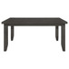 Dalila - Rectangular Wood Dining Table - Dark Gray