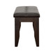 Dalila - Leatherette Upholstered Wood Dining Bench - Cappuccino