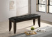 Dalila - Leatherette Upholstered Wood Dining Bench - Cappuccino