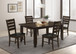 Dalila - 5 Piece Rectangular Dining Table Set - Cappuccino