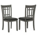Lavon - Wood Dining Side Chair (Set of 2) - Medium Gray And Black