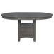 Lavon - 5 Piece Oval Extension Leaf Dining Set - Medium Gray