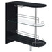 Adolfo - Rectangular 2-Tier Home Bar Table - Black High Gloss
