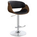 Dana - Adjustable Bar Stool - Black And Chrome