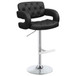 Brandi - Adjustable Bar Stool - Black And Chrome