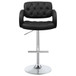 Brandi - Adjustable Bar Stool - Black And Chrome