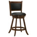 Broxton - Upholstered Swivel Counter Chair (Set of 2) - Chestnut
