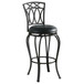 Adamsville - Upholstered Swivel Bar Stool - Black