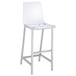 Juelia - Bar Stools (Set of 2) - Chrome And Clear Acrylic