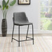 Earnest - Upholstered Counter Chair (Set of 2) - Gray