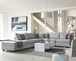 Cambria - Upholstered 5 Piece Modular Sectional Sofa - Gray