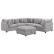 Cambria - 6 Piece Upholstered Modular Sectional Sofa - Gray