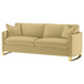 Corliss - Upholstered Curved Track Arm Sofa - Camel