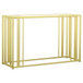 Adri - Glass Top Entryway Sofa Console Table - Matte Brass