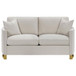 Corliss - Upholstered Arched Arm Loveseat - Beige