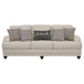 Glenn - 2 Piece Upholstered Sofa Set - Light Gray And Gray