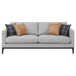 Apperson - 2 Piece Upholstered Track Arm Sofa Set - Light Gray