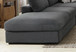 Serene - Square Upholstered Ottoman - Charcoal