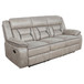 Greer - 2 Piece Upholstered Reclining Sofa Set - Taupe
