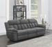 Bahrain - Upholstered Power Sofa - Charcoal