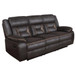 Greer - 2 Piece Upholstered Reclining Sofa Set - Brown