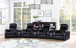 Cyrus - Upholstered 7 Piece Home Theater Seating - Black