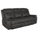 Lawrence - 2 Piece Upholstered Reclining Sofa Set - Charcoal