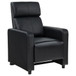 Toohey - 5 Piece 4-Seater Upholstered Tufted Recliner Living Room Set - Black