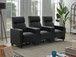 Toohey - 3 Piece Upholstered Tufted Recliner Living Room Set - Black