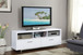 Casey - 2-Drawer Engineered Wood TV Stand - White