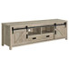 Madra - 2-Door Engineered Wood TV Stand - Distressed Pine