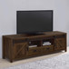 Madra - 2-Door Engineered Wood TV Stand - Dark Pine