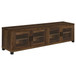 Sachin - 4-Door Engineered Wood TV Stand - Dark Pine