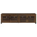 Sachin - 4-Door Engineered Wood TV Stand - Dark Pine