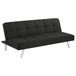 Joel - Upholstered Tufted Convertible Sofa Bed - Black