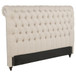 Devon - Upholstered California King Panel Headboard - Beige