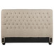 Chloe - Upholstered Queen Panel Headboard - Oatmeal