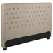 Chloe - Upholstered Eastern King Panel Headboard - Oatmeal