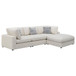 Serene - 4 Piece Upholstered Modular Sectional Sofa - Beige