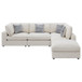 Serene - 5 Piece Upholstered Modular Sectional Sofa - Beige
