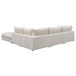 Serene - 5 Piece Upholstered Modular Sectional Sofa - Beige