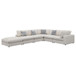 Serene - 6 Piece Upholstered Modular Sectional Sofa - Beige