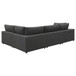 Serene - Upholstered 4 Piece Modular Sectional Sofa - Charcoal