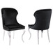 Cheyanne - Upholstered Dining Side Chair (Set of 2) - Black