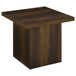 Devar - Square Engineered Wood Side End Table - Dark Pine