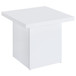 Devar - Square Engineered Wood Side End Table - White High Gloss