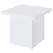 Devar - Square Engineered Wood Side End Table - White High Gloss
