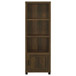 Sachin - 3-Shelf Engineered Wood Media Tower - Dark Pine