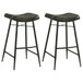 Bayu - Leather Upholstered Bar Stool (Set of 2) - Espresso