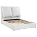 Gwendoline - Upholstered Queen Platform Bed With Pillow Headboard - White